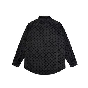 Louis Vuitton jacquard full-print flocked shirt